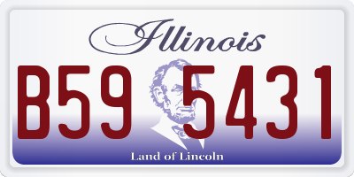 IL license plate B595431