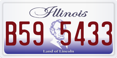 IL license plate B595433