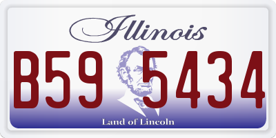 IL license plate B595434