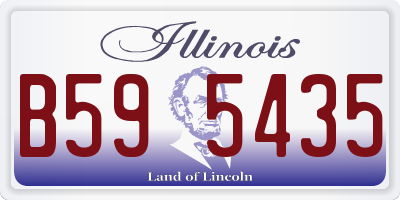 IL license plate B595435