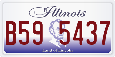 IL license plate B595437