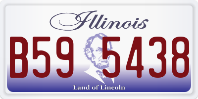 IL license plate B595438