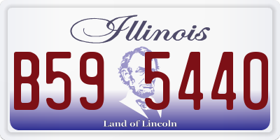 IL license plate B595440