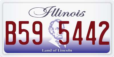 IL license plate B595442