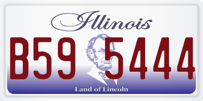 IL license plate B595444