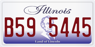 IL license plate B595445