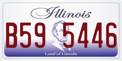 IL license plate B595446