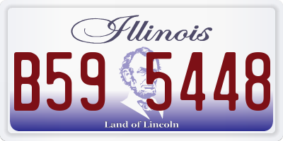IL license plate B595448