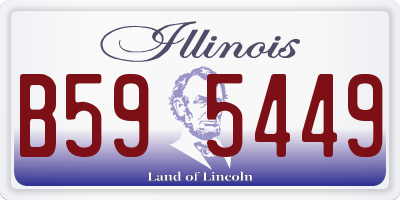 IL license plate B595449
