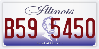 IL license plate B595450