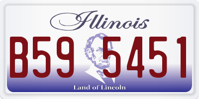 IL license plate B595451