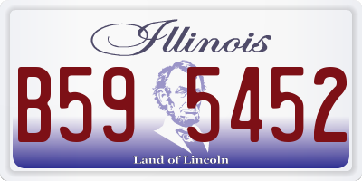 IL license plate B595452