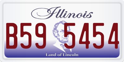 IL license plate B595454