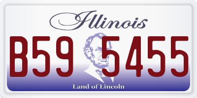 IL license plate B595455