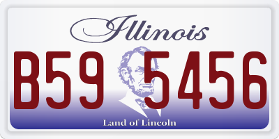 IL license plate B595456
