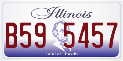 IL license plate B595457