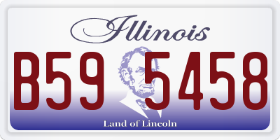 IL license plate B595458