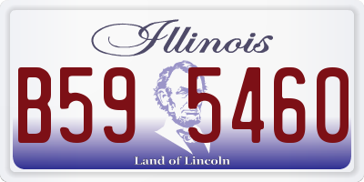 IL license plate B595460