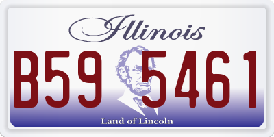 IL license plate B595461