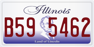 IL license plate B595462