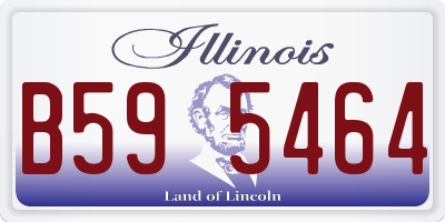 IL license plate B595464