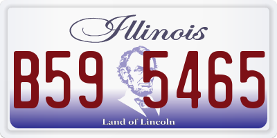 IL license plate B595465