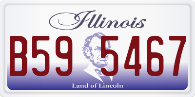 IL license plate B595467