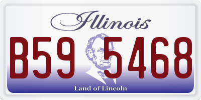 IL license plate B595468