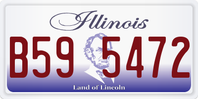 IL license plate B595472