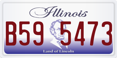 IL license plate B595473