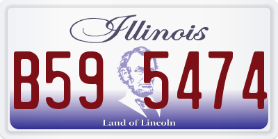 IL license plate B595474