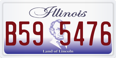 IL license plate B595476