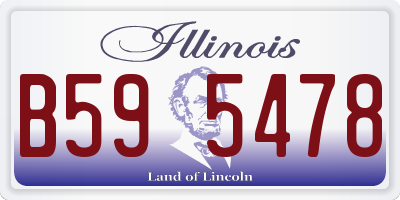 IL license plate B595478