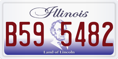 IL license plate B595482