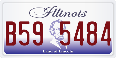 IL license plate B595484