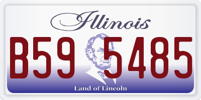 IL license plate B595485