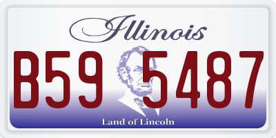 IL license plate B595487