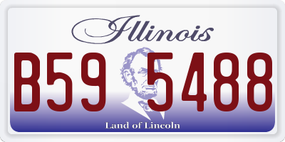 IL license plate B595488
