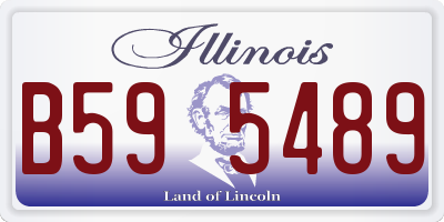 IL license plate B595489