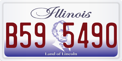 IL license plate B595490