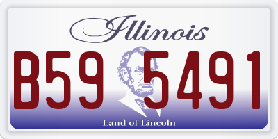 IL license plate B595491