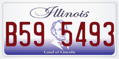 IL license plate B595493