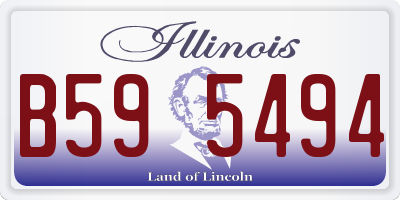 IL license plate B595494