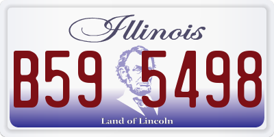IL license plate B595498