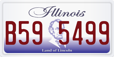 IL license plate B595499