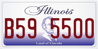 IL license plate B595500
