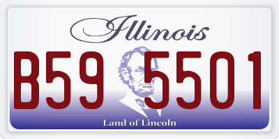 IL license plate B595501