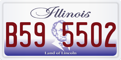 IL license plate B595502