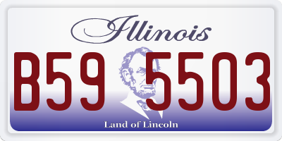 IL license plate B595503