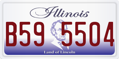 IL license plate B595504